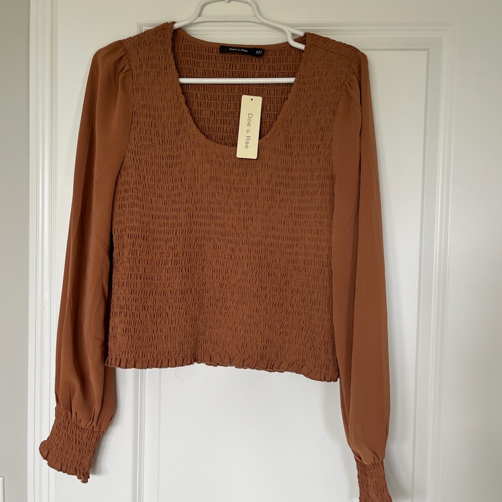Burnt Orange Doe & Rae Top